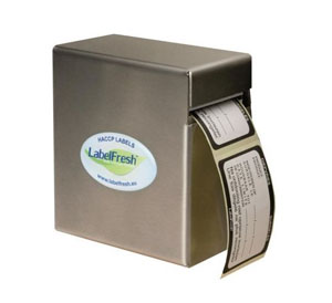 Mini Food Label Dispenser - Stainless Steel - 1 Per Pack