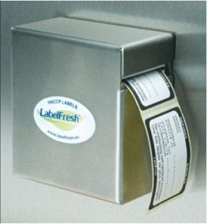 Mini Food Label Dispenser - Stainless Steel - 1 Per Pack