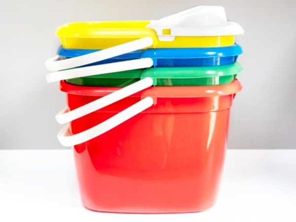 Standard Mop Bucket with Wringer Red 15 Litre - 1x Per Pack