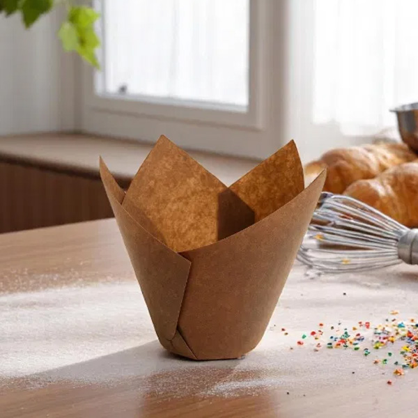 Brown Tulip Muffin Cases - 200x Per Pack
