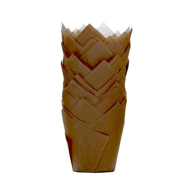 Brown Tulip Muffin Cases - 200x Per Pack