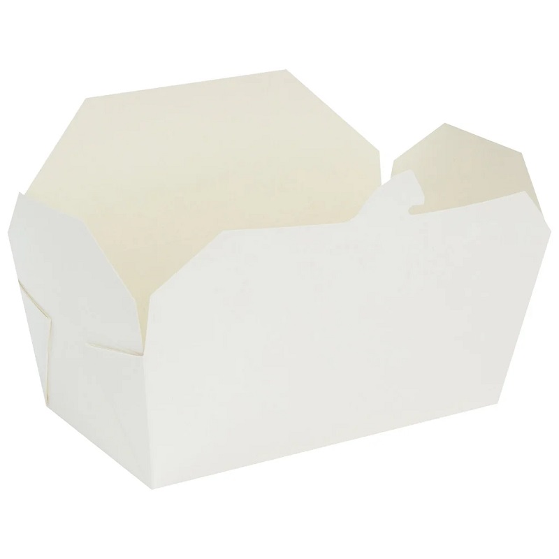 No.1 Multi-Food White Boxes - 750ml Lockable Lid - 50x Per Pack