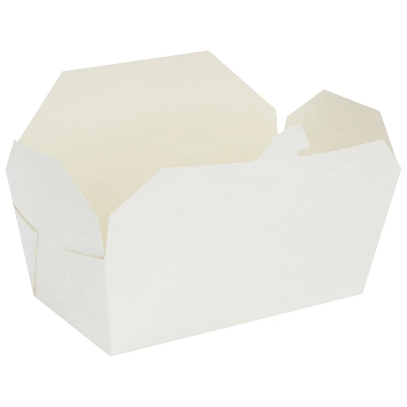 No.1 Multi-Food White Boxes - 760ml Lockable Lid - 50x Per Pack