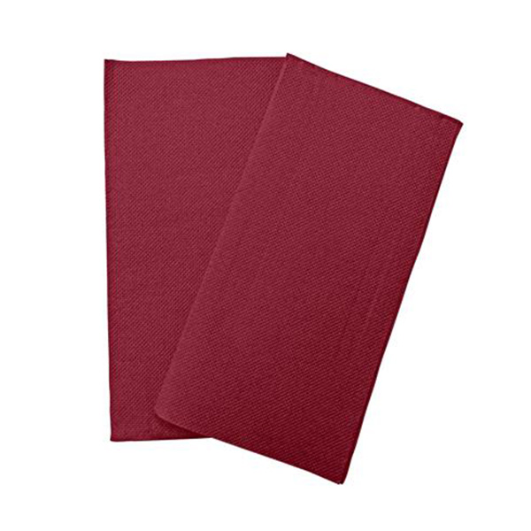 Dinner Napkins Burgundy - 2Ply 38x38cm 8x Fold - 40x Per Pack