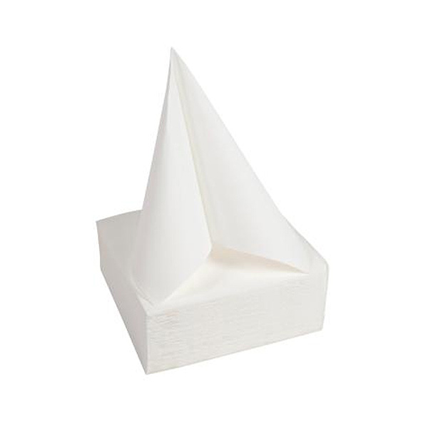Party Napkins White - 2Ply 38x38cm 4x Fold - 40x Per Pack