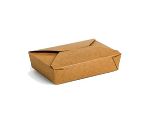No.6a Multi-Food Kraft Boxes - 740ml Lockable Lid - 75x Per Pack