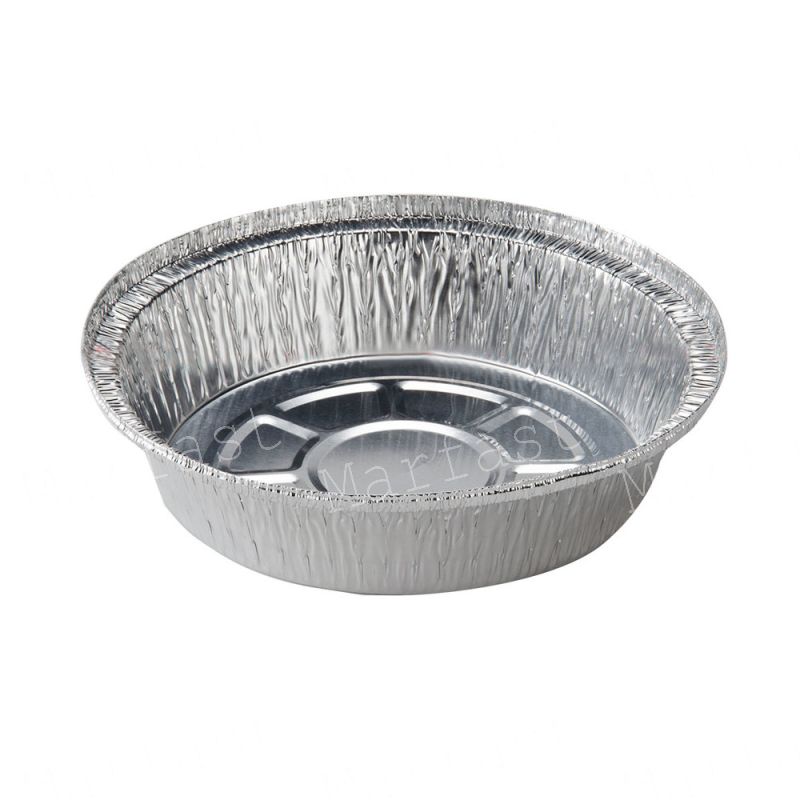 No. 12 Foil Container 185mm Diameter - 400x Per Case