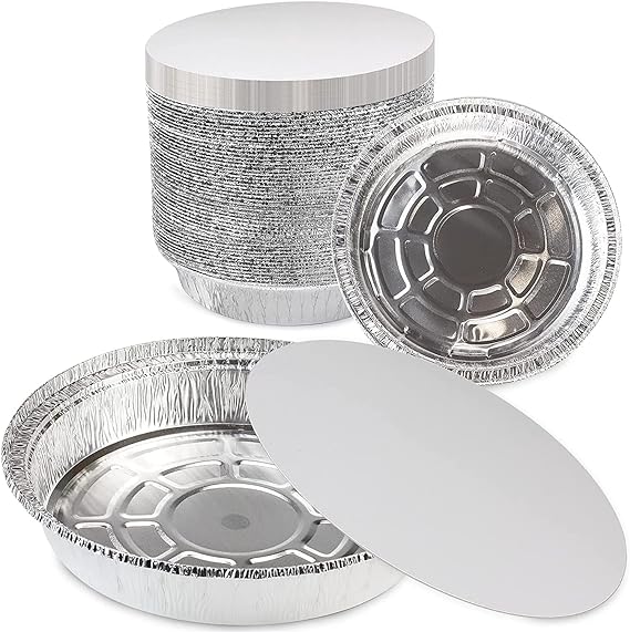 No. 12 Foil Container 185mm Diameter - 400x Per Case
