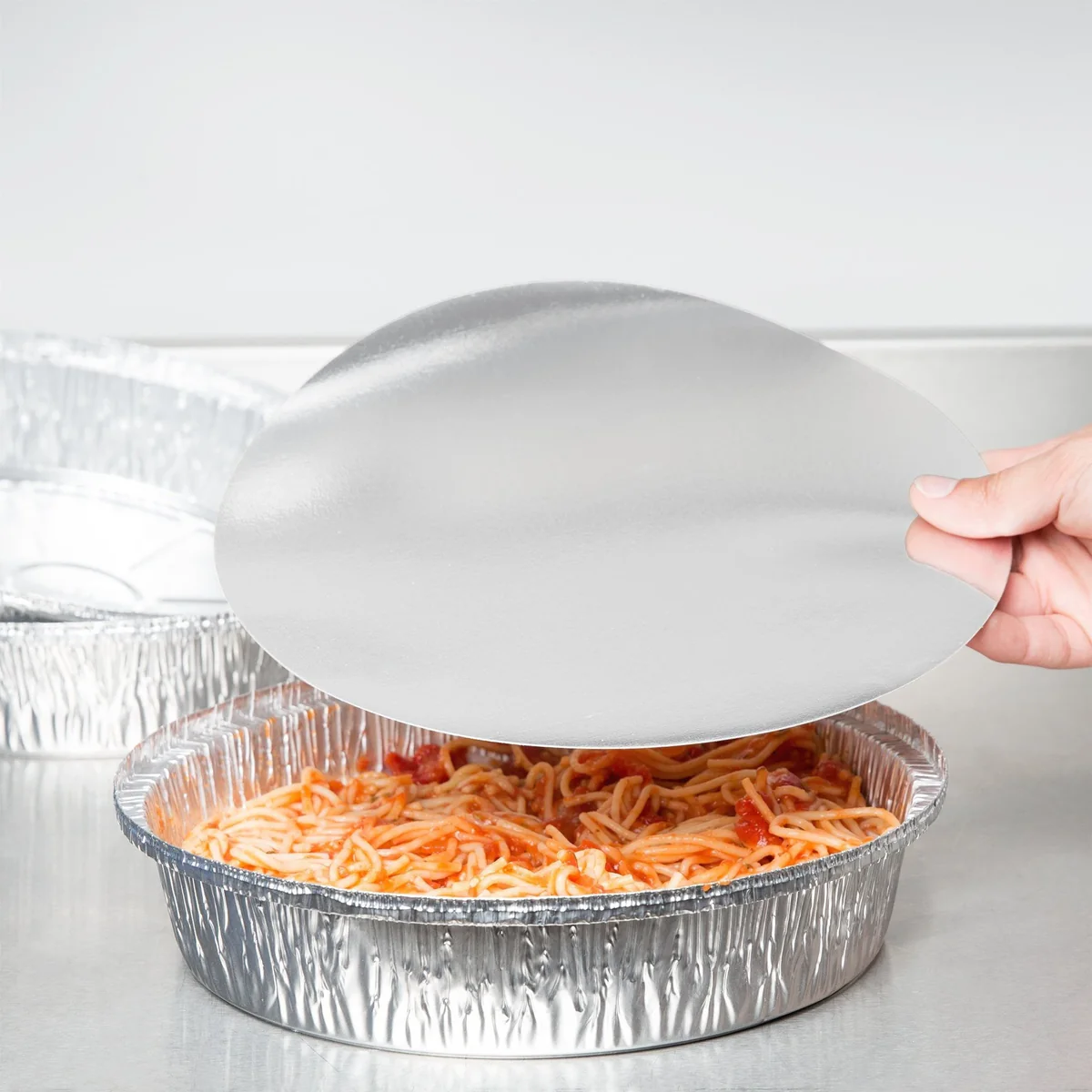No. 12 Foil Lids Heavy Duty 185mm Diameter - 400x Per Case