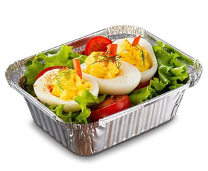 No.1 Foil Containers 129mm x 99mm x 39mm - 1000x Per Case