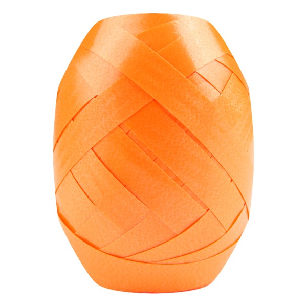 Curling Ribbon Orange Glossy - 7mm x 10m  - 1x Roll Per Pack
