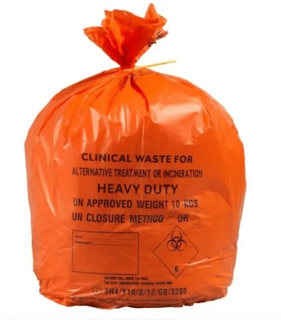 Orange Clinical Waste Bags - 28