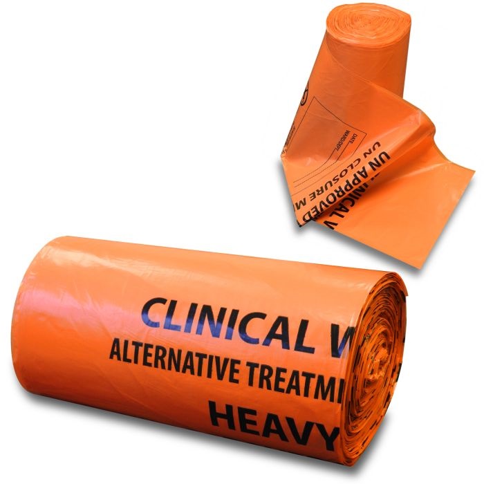 Orange Clinical Waste Bags - 28
