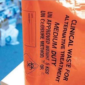 Orange Clinical Waste Bags - 28