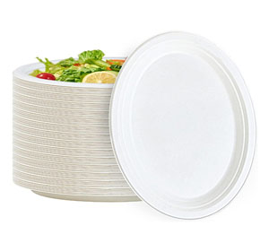 Bagasse - Rigid Plate Oval 10