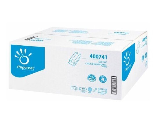 PaperNet 2Ply C-Fold Hand Towels - 144 Sheets x 20 Per Case