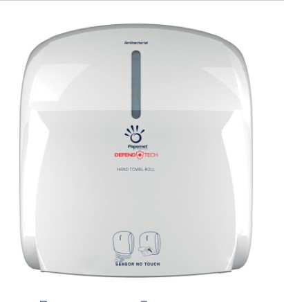 Defend-Tech Touchless Mini Autocut Dispenser - White - 1x Per Pack