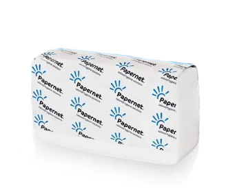 PaperNet 2Ply V-Fold Hand Towels with Bio-Tech - 210 Sheets x 15 Per Pack