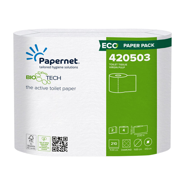PaperNet 2Ply ECO Toilet Tissue Rolls - 40x Rolls Per Pack