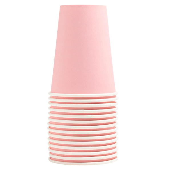 Party Paper Cups Pink 200ml - 15x Per Pack