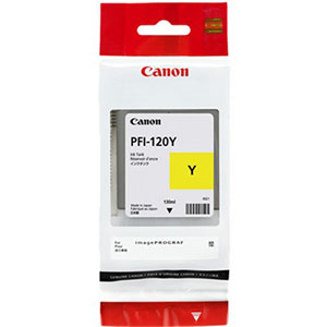Canon PFI-120 Yellow Pigment Ink Cartridge - 130ml