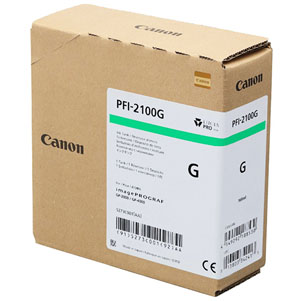 Canon PFI-2100 Green Pigment Ink Cartridge - 160ml