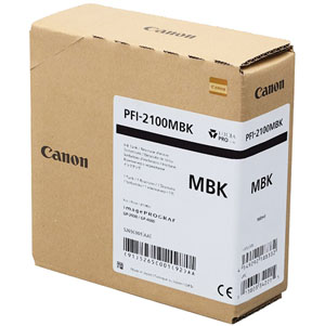 Canon PFI-2100 Matte Black Pigment Ink Cartridge - 160ml