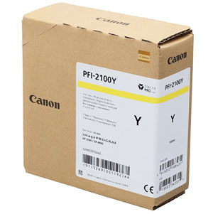 Canon PFI-2100 Yellow Pigment Ink Cartridge - 160ml