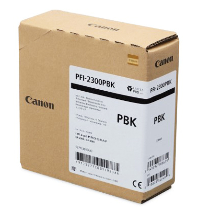 Canon PFI-2300 Photo Black Pigment Ink Cartridge - 330ml