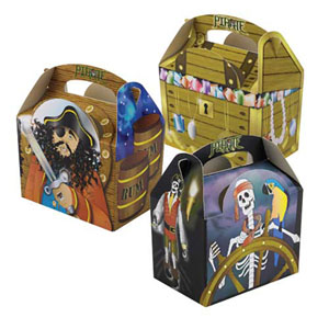 Pirate Kids Party Boxes - 250 Per Pack