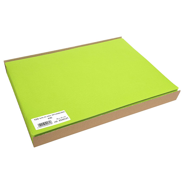 Party Placemats Kiwi Green - Premium Fabric Like - 30cm x 40cm - 100x Per Pack