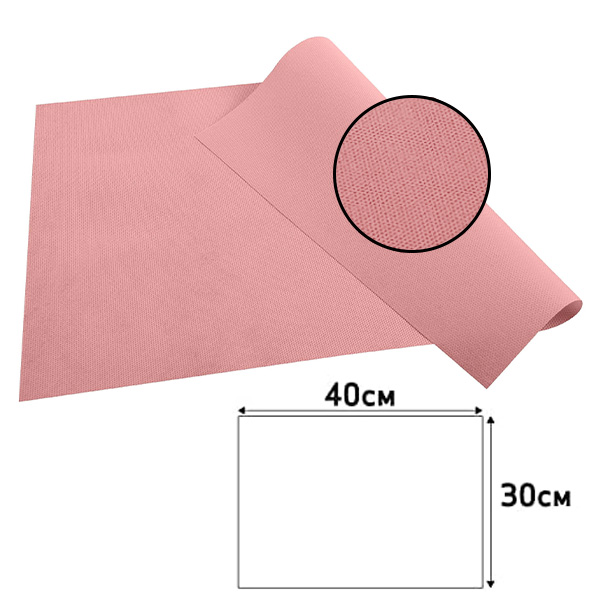 Party Placemats Rose Pink - Premium Fabric Like - 30cm x 40cm - 100x Per Pack