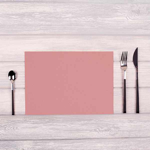 Party Placemats Rose Pink - Premium Fabric Like - 30cm x 40cm - 100x Per Pack