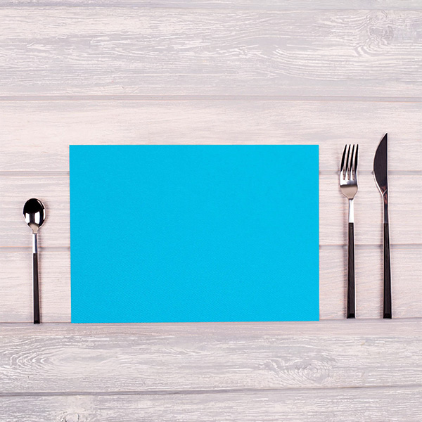 Party Placemats Turquoise - Premium Fabric Like - 30cm x 40cm - 100x Per Pack