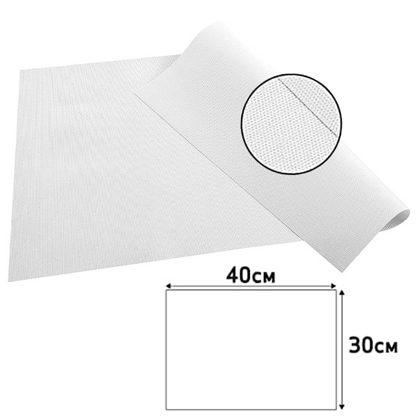 Party Placemats White - Premium Fabric Like - 30cm x 40cm - 100x Per Pack