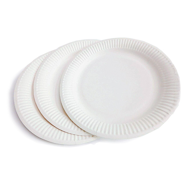 White Round Paper Plate 7"  - 100x Per Pack