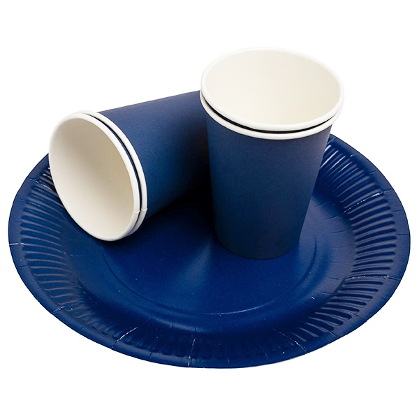 Party Plates Navy Blue 23cm / 9inch - 20x Per Pack