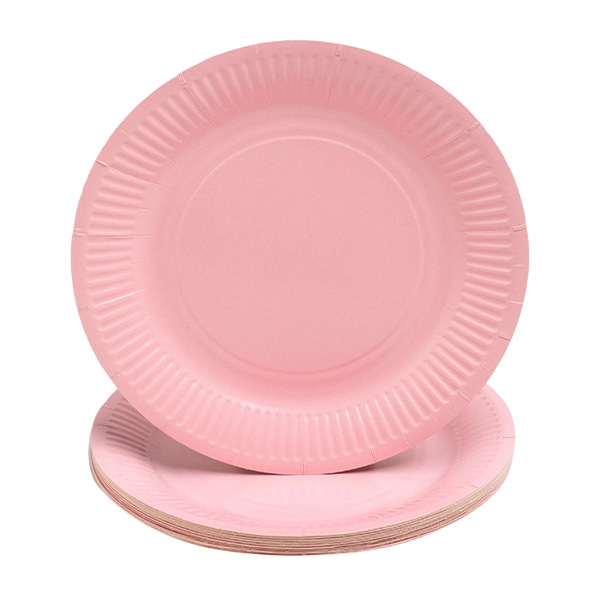 Party Plates Pink 23cm / 9inch - 20x Per Pack