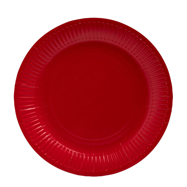 Party Plates Red 23cm / 9inch - 20x Per Pack