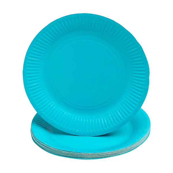 Party Plates Turquoise 23cm / 9inch - 20x Per Pack