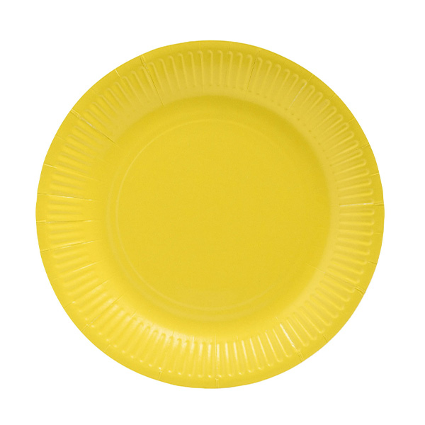 Party Plates Yellow 23cm / 9inch - 20x Per Pack