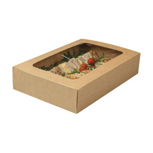 Medium Platter Box with Window - 25x Per Pack