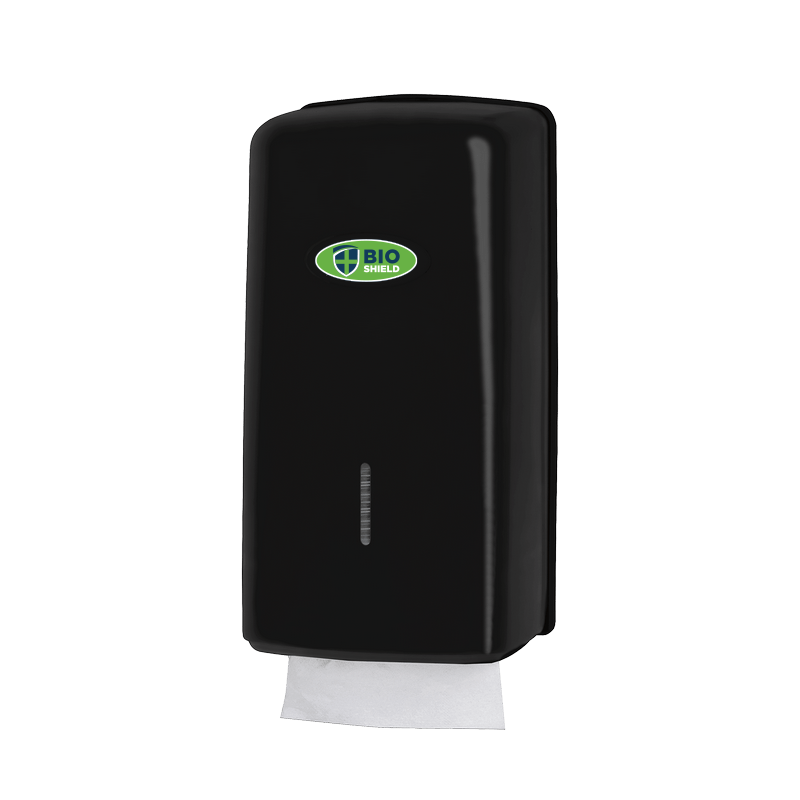 Bio-Shield - Interfold Toilet Tissue Dispenser Black - 1x Per Pack