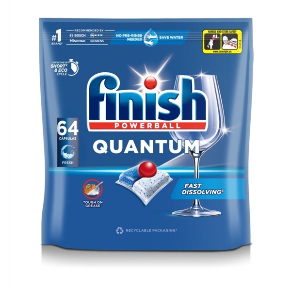 Finish Powerball All in One Dishwasher Tablets Lemon - 55 Tabs Per Pack