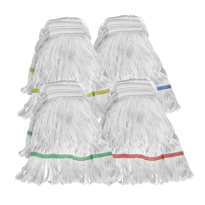 Kentucky Stay Flat Mop Head - Multi Colour Coded Tag 450Gram - 1x Per Pack