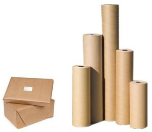 Pure Ribbed Kraft Rolls - 750mm x 275m 70gsm - 1x Roll Per Pack