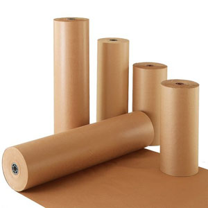 Pure Ribbed Kraft Rolls- 600mm x 275m 70gsm - 1x Roll Per Pack