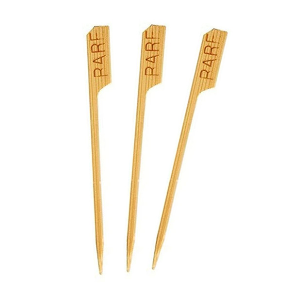 Bamboo Steak Markers - Rare - 90mm - 100x Per Pack