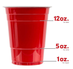 16oz Red Party Cup - 50x Per Pack