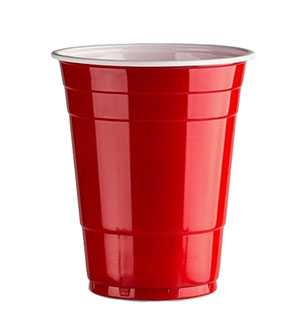 16oz Red Party Cup - 25 Per Pack